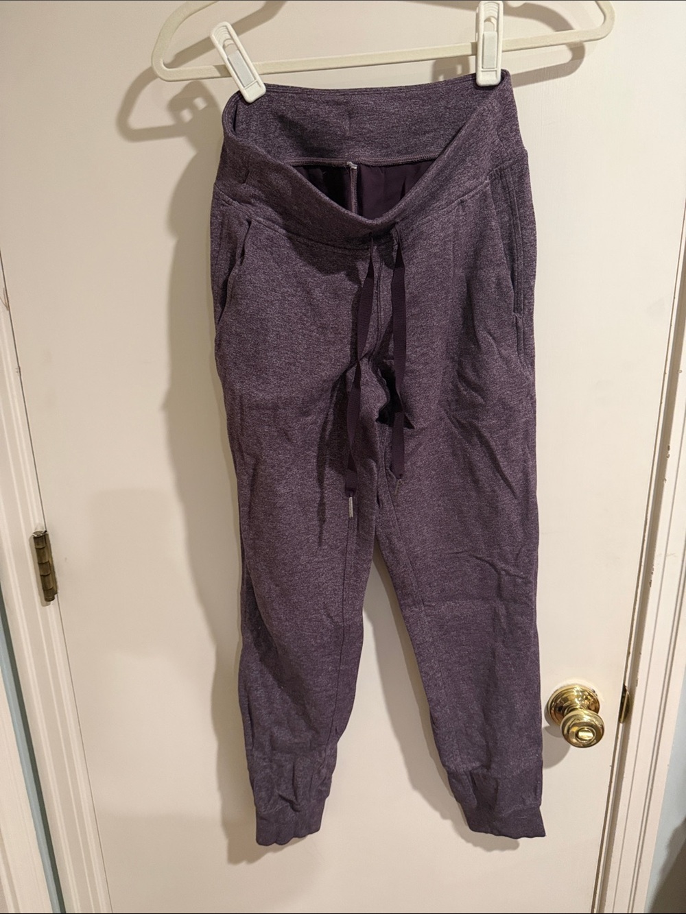 lululemon athletica Heathered Plum Drawstring Joggers
